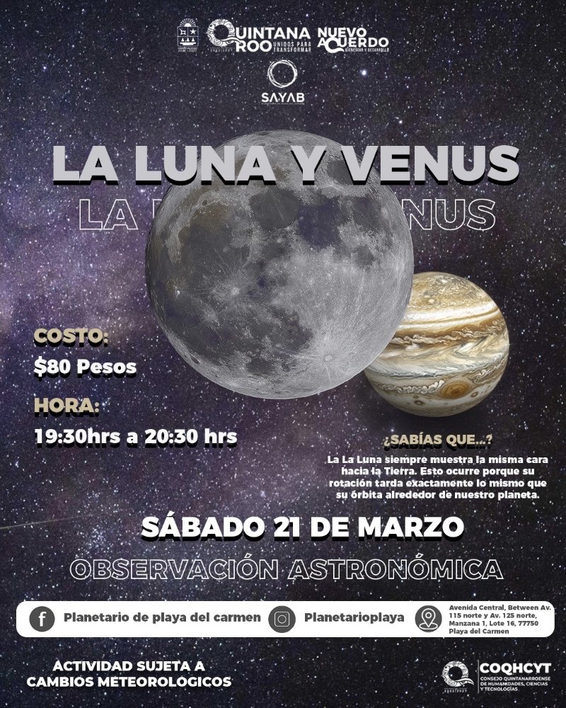 La Luna y Venus