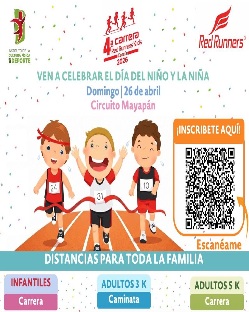 4ta carrera red runners kids