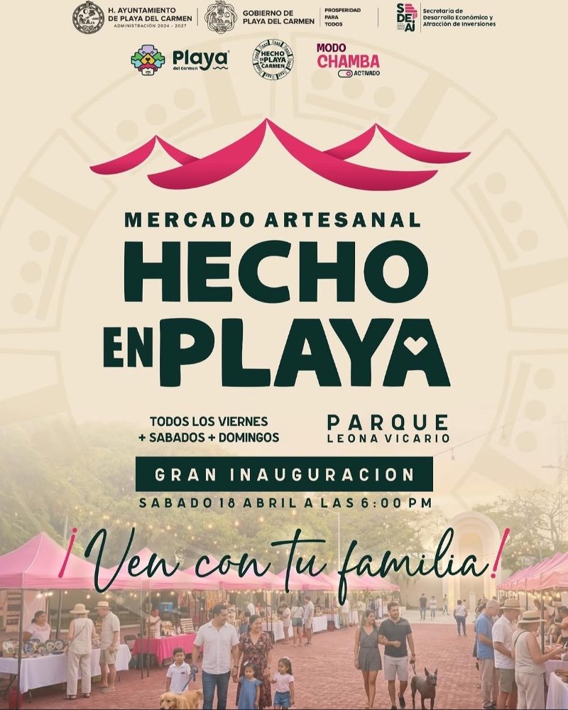 Inauguración mercado artesanal “Hecho en Playa”