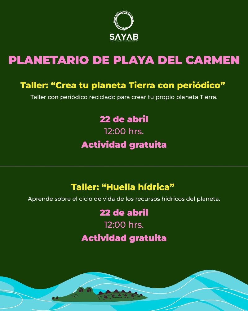 Taller: "crea tu planeta tierra con periódico" - Taller: "huella hídrica"