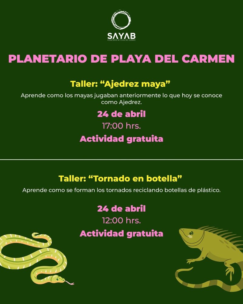 Taller: "Ajedrez maya" y "Tornado en botella"