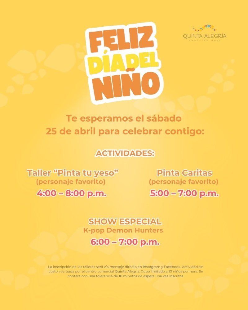 Feliz día del niño